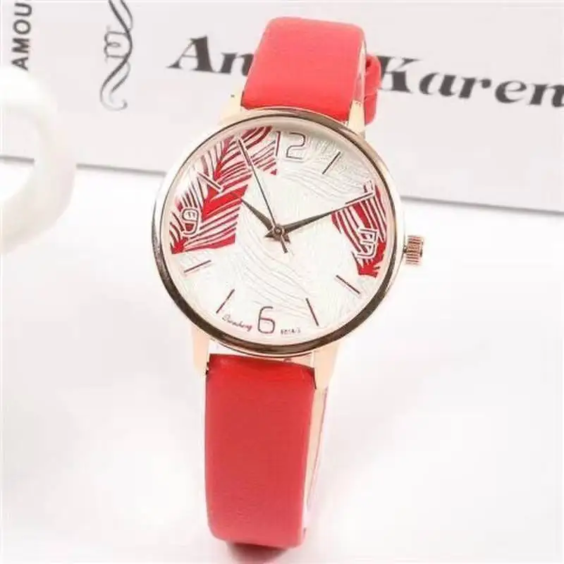 The Round Minimalist Women Ultra Thin Watches Leather Band Fashion Simple Design Quartz Watch Relogio Feminina