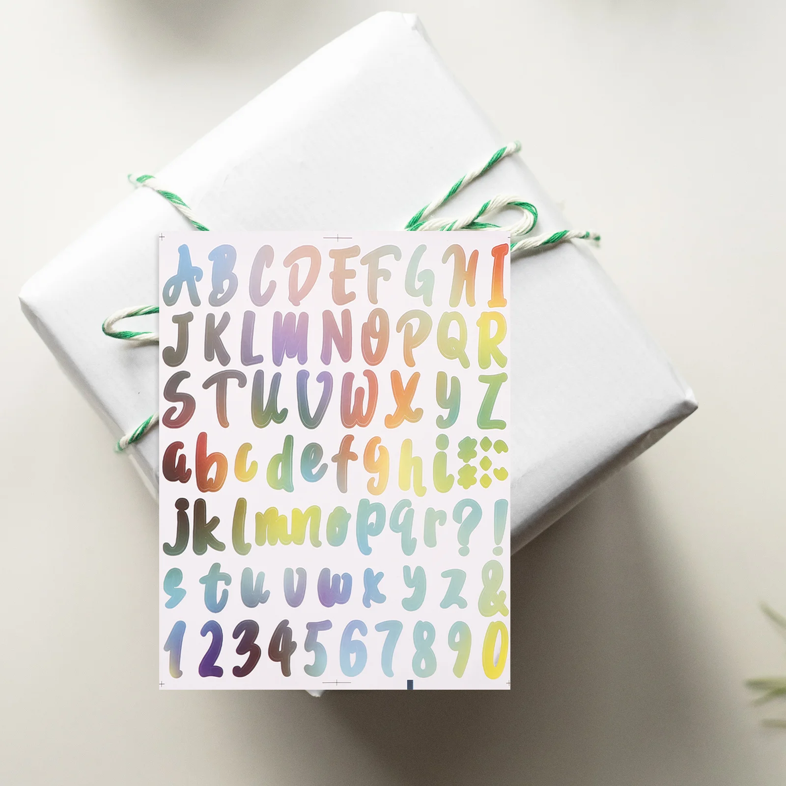 10 Sheets Waterproof Vinyl Letter Stickers Small Colorful Alphabet Number Decals for Mailbox Folder Notebook Decorations