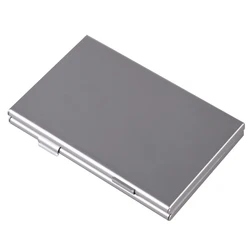 Memory Card Storage Box Portable Storage Case Box Aluminum Silver Accessories for SD TF Memory Cards