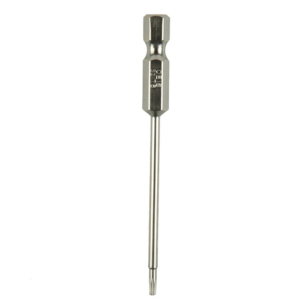 Brand New Screwdriver Electroplating Exact Screw Unscrew Galvanik Hex Shank Silber Silver T6-T40 75mm Alloy Steel