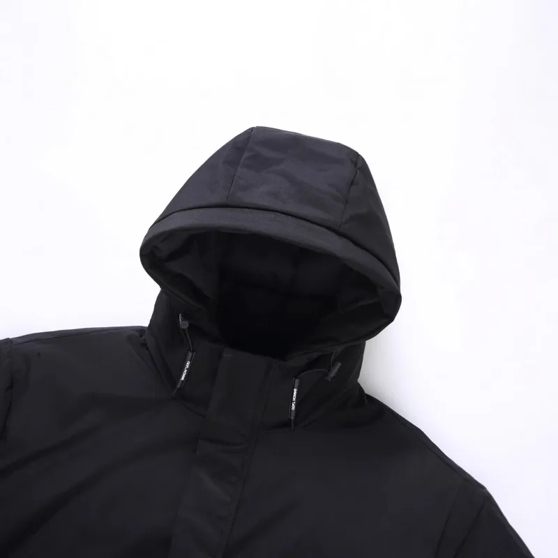 Nuovi uomini invernali con cappuccio casual piumino d'anatra bianco cappotti moda piumini corti qualità outdoor antivento più spessi caldi Parka 3X