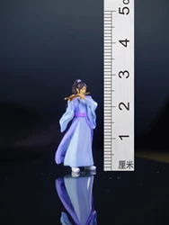 Ancient Character Male Blow Flute, Tea Pet, Bonsai National Style, Micro Landscape Decoration, 1: 64 Ratio 2.7cm