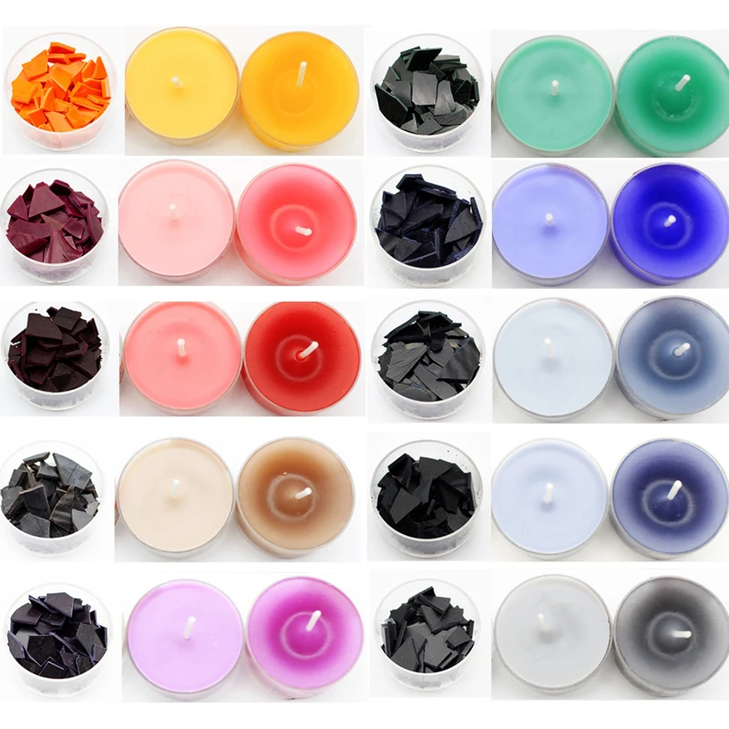 34 farben Kerze Farbstoff Pigment DIY Kerzen Farbstoff Soja Farben Kerze Wachs Pigment Seife Duft Kerze Machen Liefert
