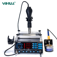 Hot Air Soldering Station With Adjustable Hot Air Bracket BGA Rework Station IR Repair YIHUA 853AAA