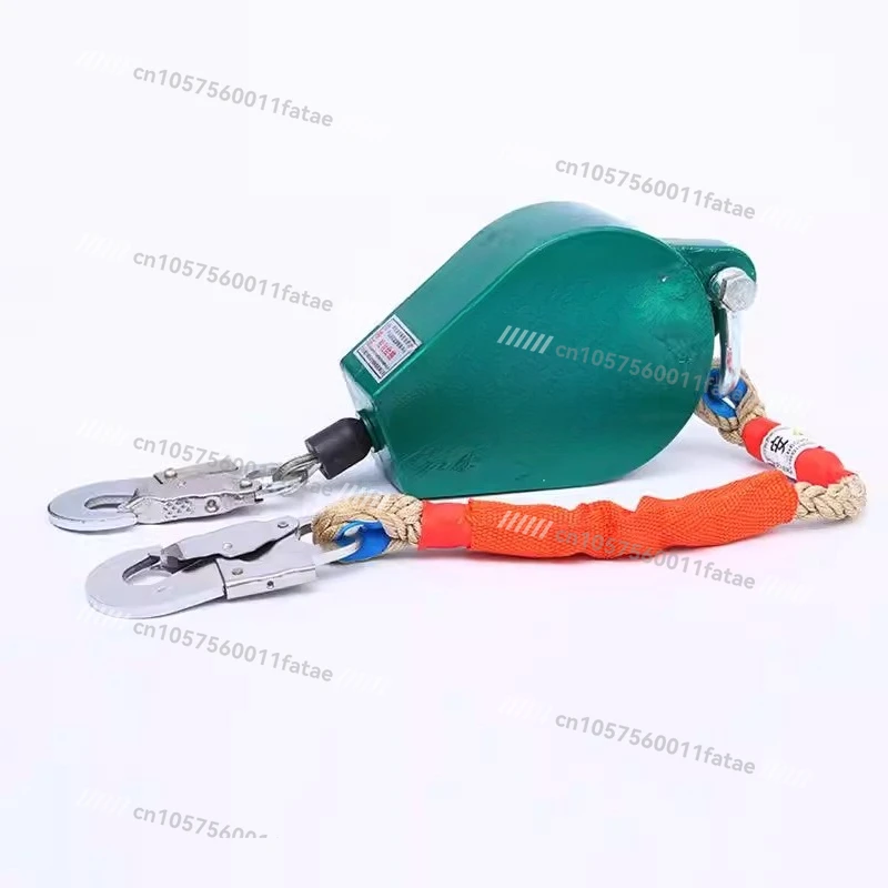 Fall Arrester Self-locking Hook Anti-fall Protector Elevator Tower Crane Construction 5/10/20/meters for Aerial Work
