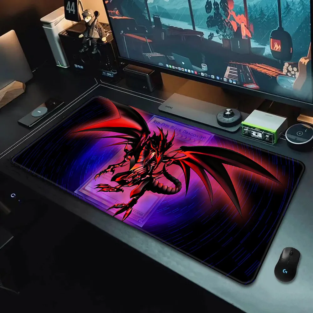 YuGiOh RED EYES ULTIMATE BLACK DRAGON Mousepad HD Printing Computer Gamers Locking Edge Non-slip Mouse Pad Keyboard PC Desk Pad