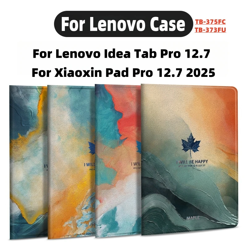 

For Lenovo Xiaoxin Pad Pro 12.7 2025 Case TB375FC Flip Tablet Cases Fundas For Lenovo Idea Tab Pro Cover 12.7inch 2025 TB-373FU