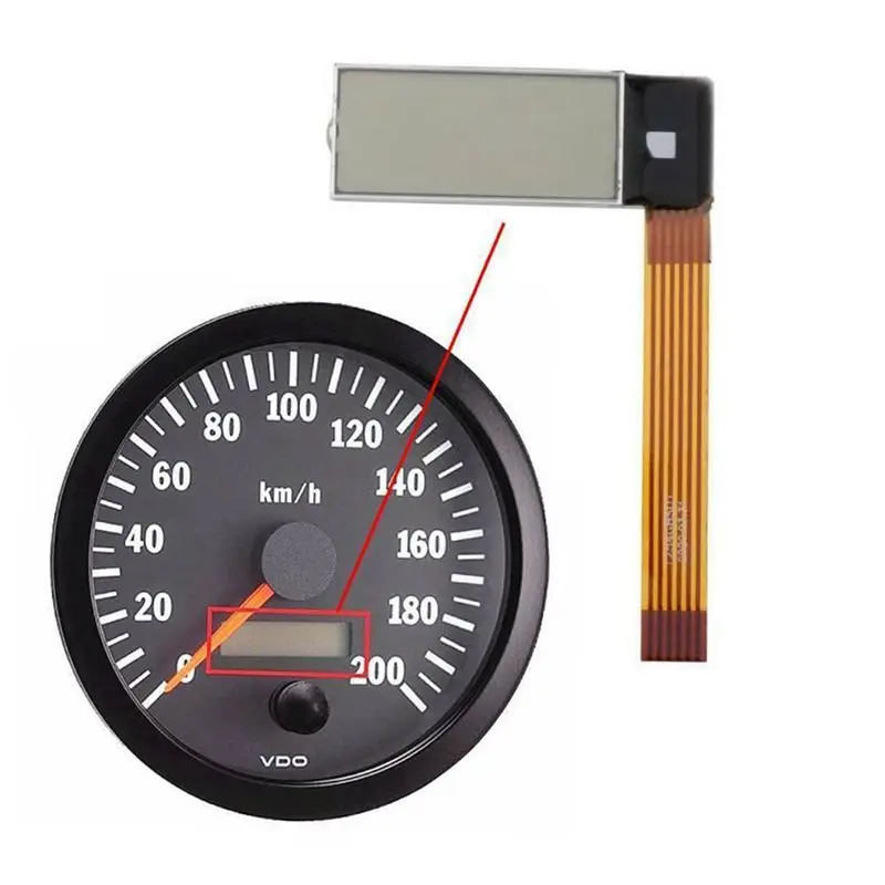 4X For Volvo Penta Marine Yanmar Tachometer Hour Meter LCD Display & Ribbon