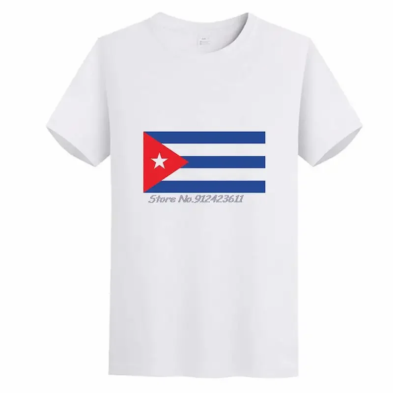 Cuban Cuba Flag With Slogan Harajuku  Graphic T Shirts Classic O-neck T-shirt Summer Oversized t-shirt Streetwear Men's Clothing