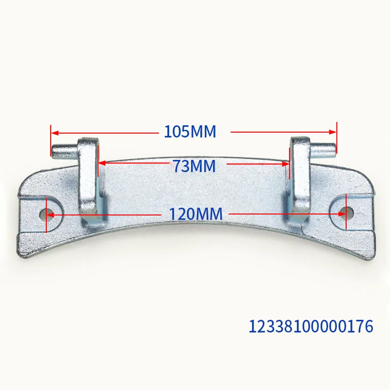 Door Hinge Replacement Part Designed for Front Load Washing Machines Supporting Smooth Opening and Closing Mechanism