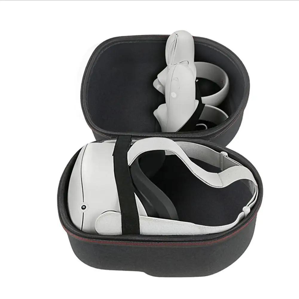 Vr fone de ouvido resistente à prova de choque caso realidade virtual viagem caso de transporte portátil leve para oculus quest2 sacos armazenamento