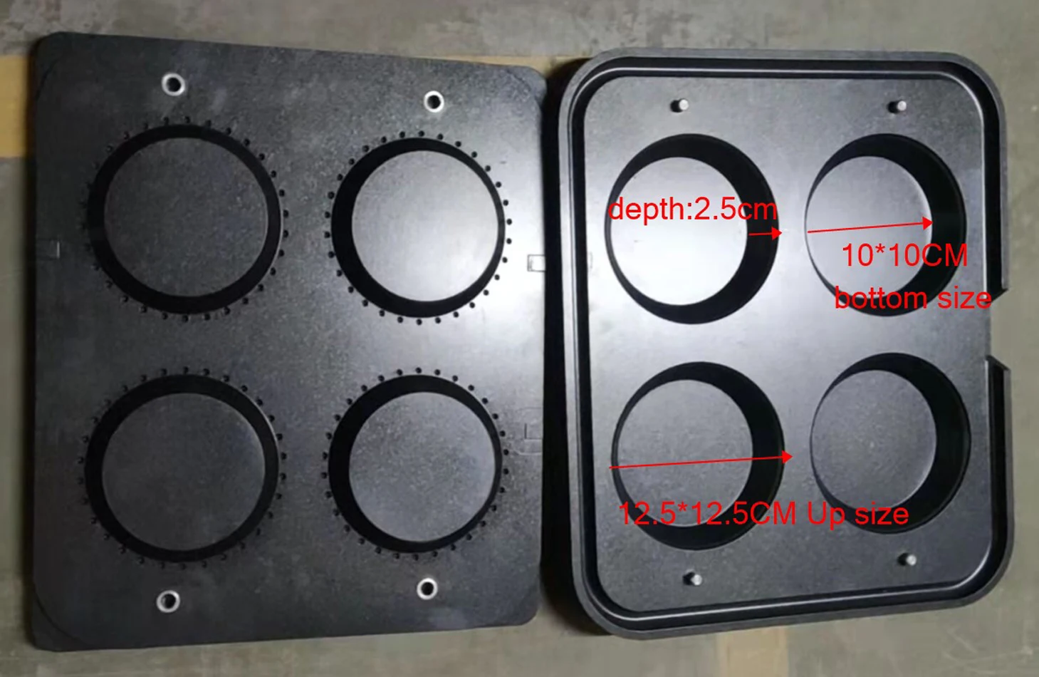 Commerciële eiertaartjepersmachine met 4 gaten |   Mini Tart Shell Maker CE-gecertificeerd |   Persvormapparatuur voor kleine bedrijven