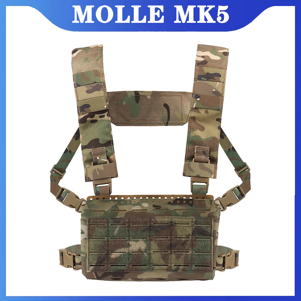 MOLLE Tactical Backplate Vest, MK5 Montagem de Expansão, Compatível com LV119, SPC JPC2.0, Caça ao ar livre e Tiro Atividades