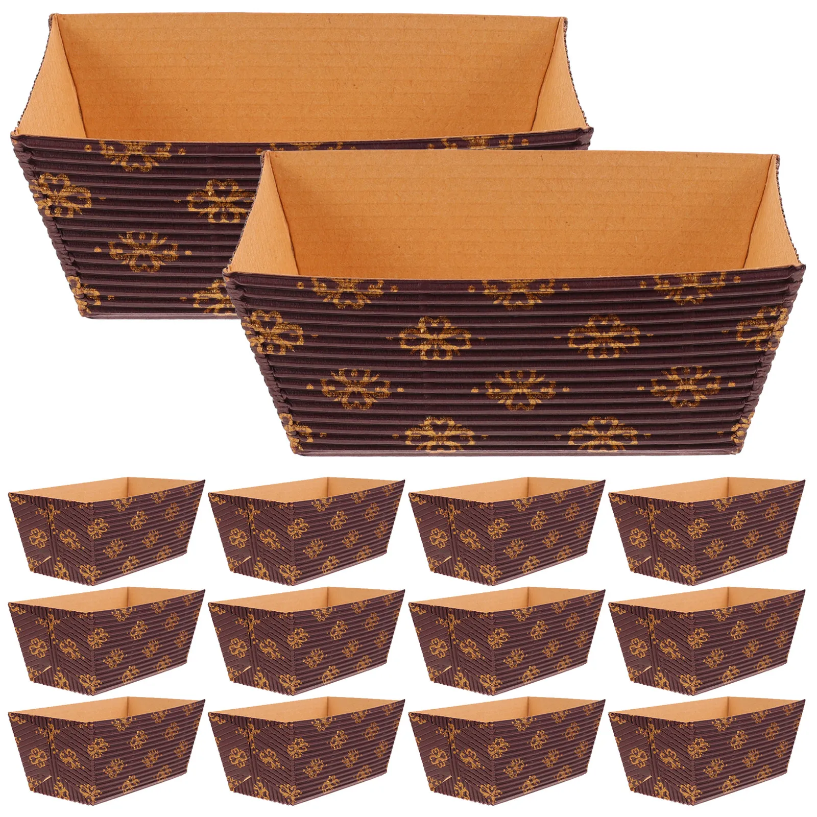 25Pcs Paper Loaf Pans Disposable Baking Paper Trays Cake Liners Bread Molds Party Baking Supplies Bread Loaf Pans