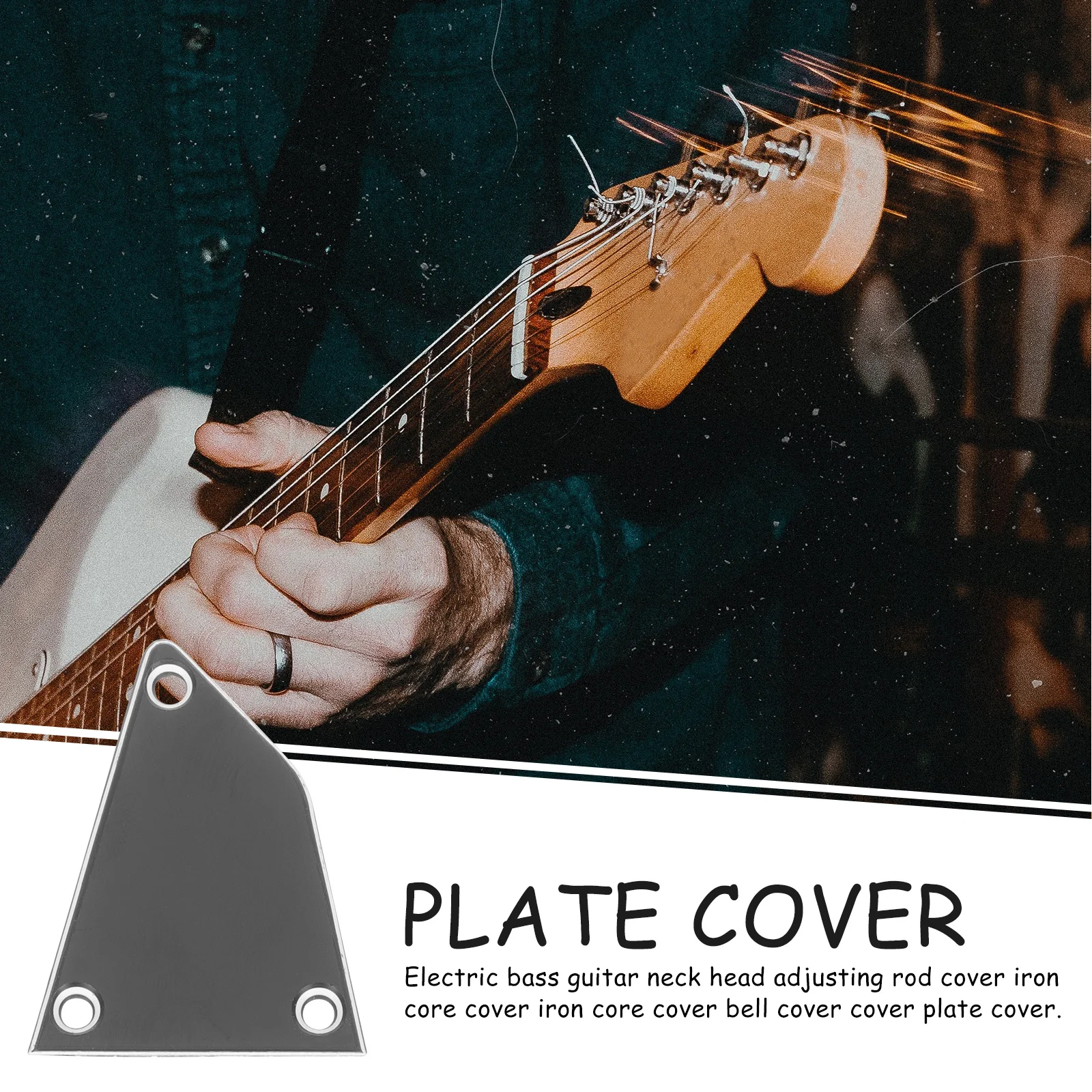 

4Pcs Bass Truss Rod Covers Premium Plastic Sturdy Lightweight Portable Musical Instrument Accessories Replacement