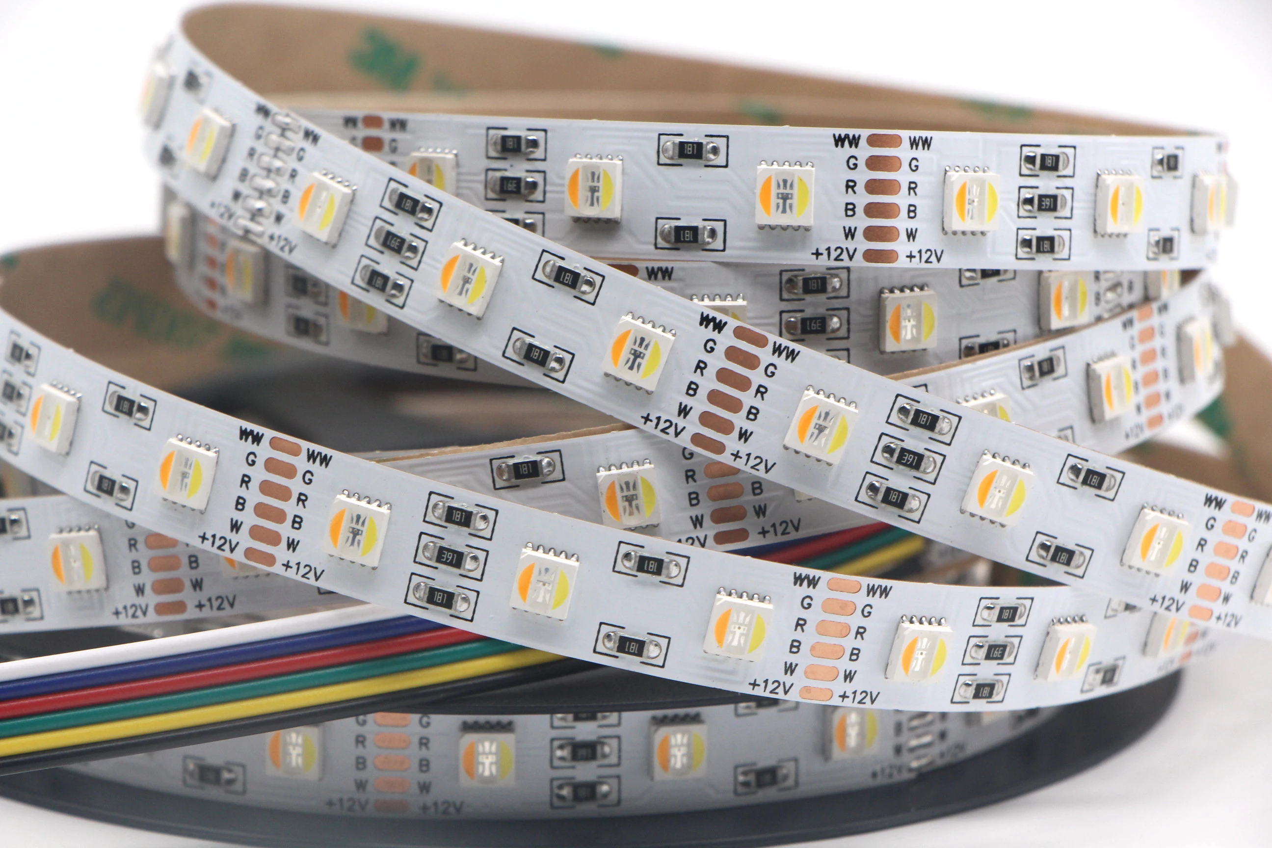

Светодиодная лента 5M DC12V RGBCCT, 12 мм, SMD5050+2835/2IN1/5IN1 RGB+W+CW, 60/90 светодиодов/м, водонепроницаемая, гибкая, для праздничного декора комнаты
