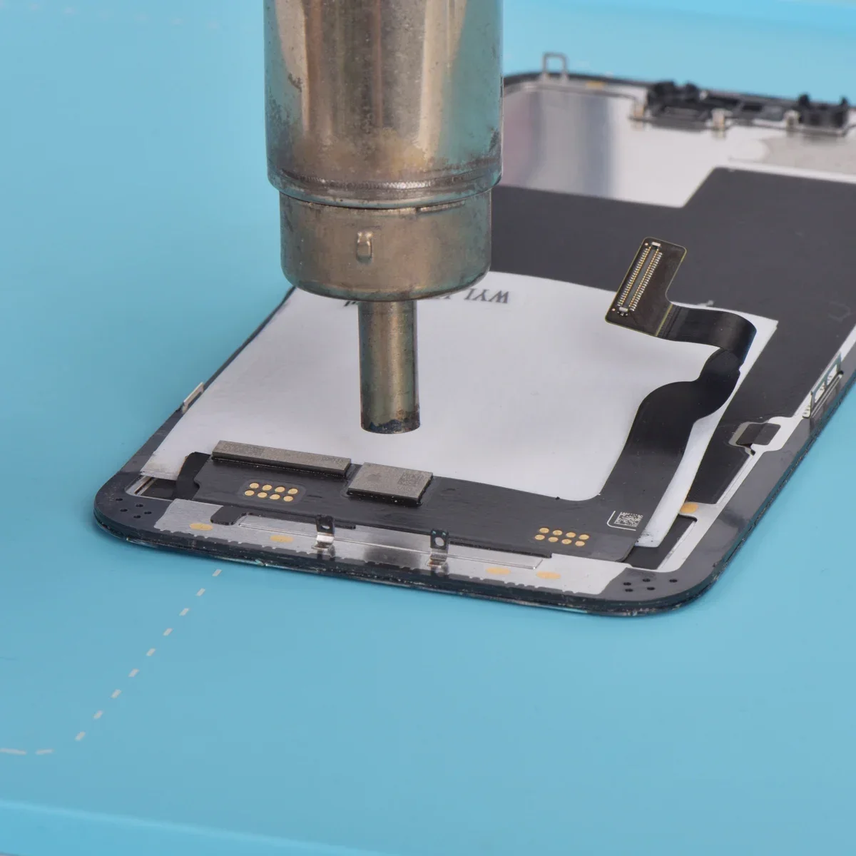 WYLIE-Folha de isolamento de tela para iPhone, Mini tela, transplante de IC, calor, reparação, iPhone 11-15 Pro Max, 5 unidades/conjunto