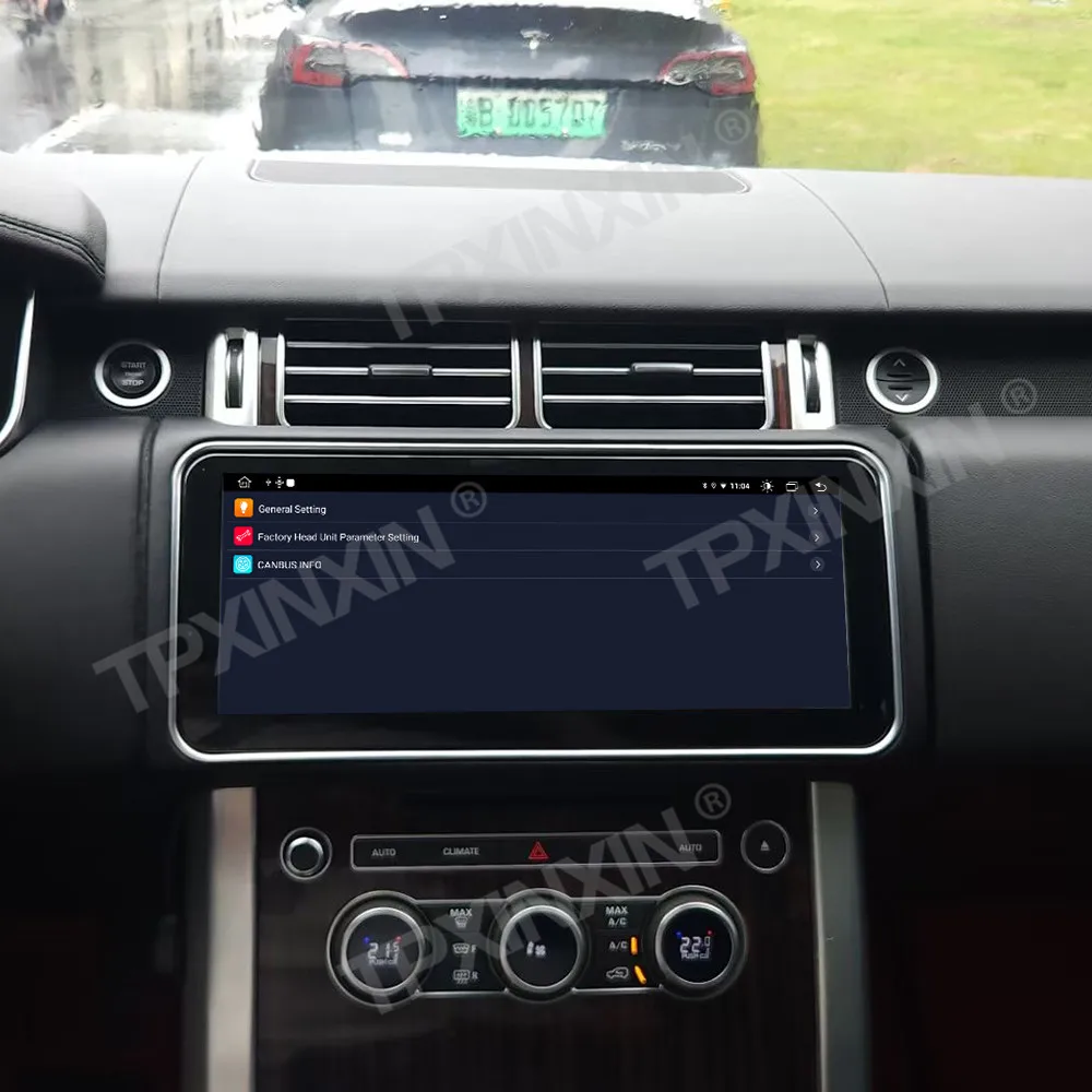 راديو سيارة بشاشة 12.3 بوصة لسيارة رينج روفر سبورت 2013-2017 أندرويد نظام تحديد المواقع والملاحة الوسائط المتعددة وحدة استقبال ستيريو الفيديو الرئيسية #3