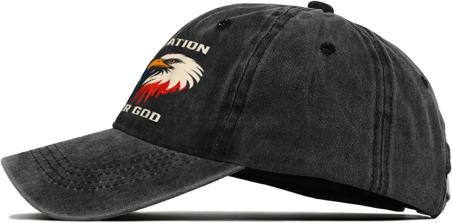 الوطنية أمة واحدة تحت الله 4 يوليو الولايات المتحدة الأمريكية مقاتلة طائرة للرجال النساء قبعة بيسبول هدايا مضحكة قبعة سائق الشاحنة