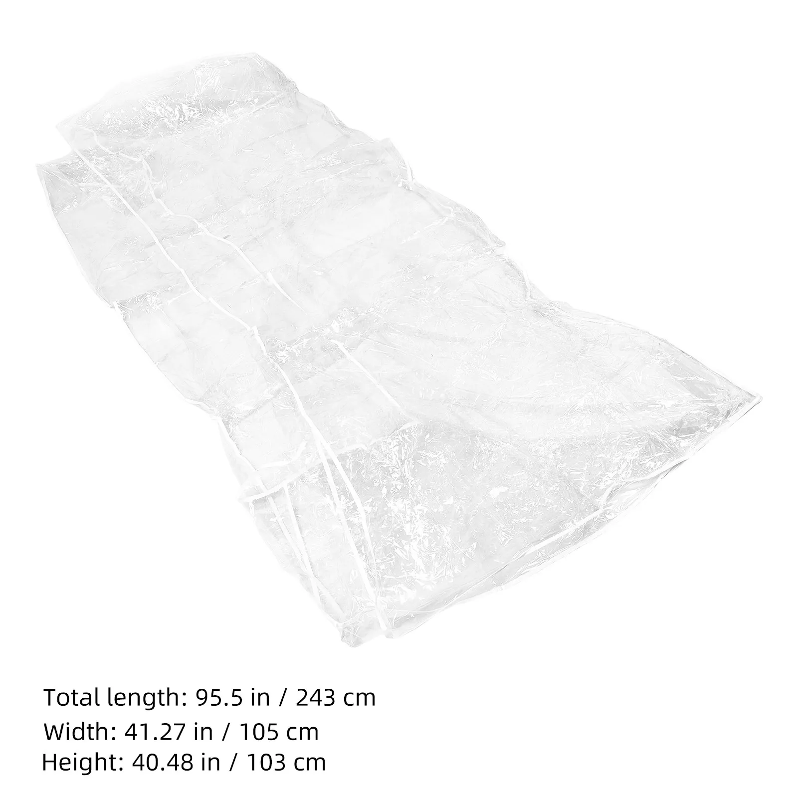 Clear PVC Couch Protector Heavy Duty Waterproof Sofa Cover 243x102x105cm Anti-Scratch Pet Proof Moving Furniture Cover