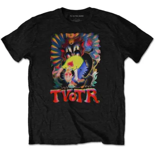 Tv On The Radio Psychedelic T-Shirt Black New