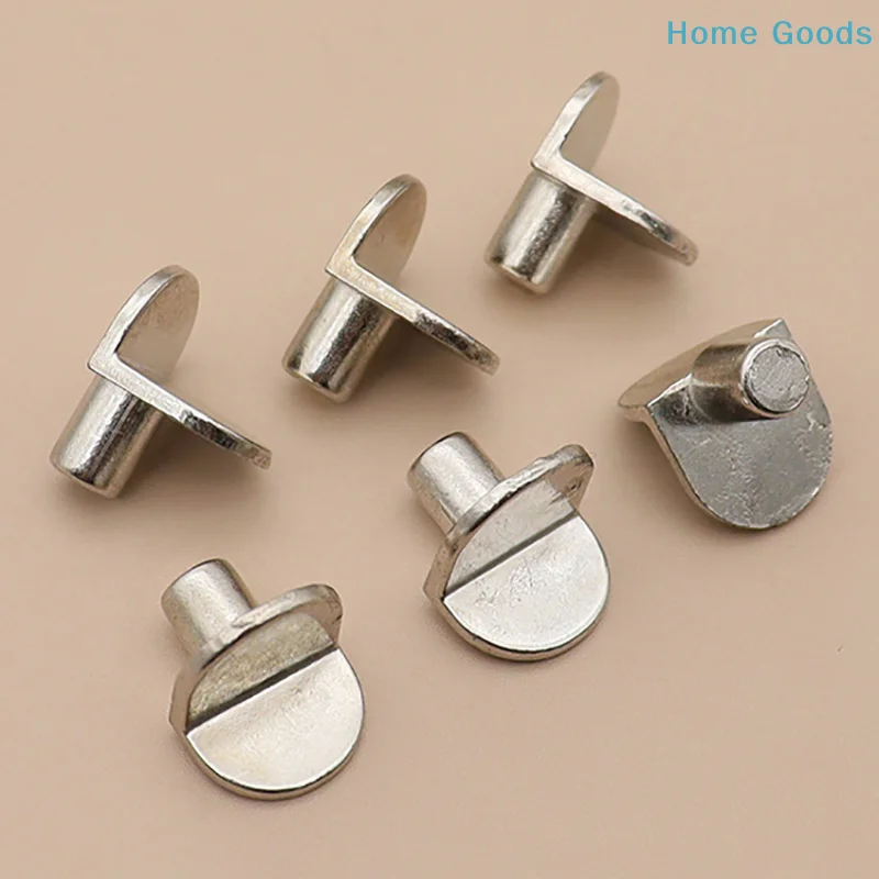 Shelf Peg Support - 20 Stück Regalstützstifte, 5mm L-förmige Schranktrennstifte,