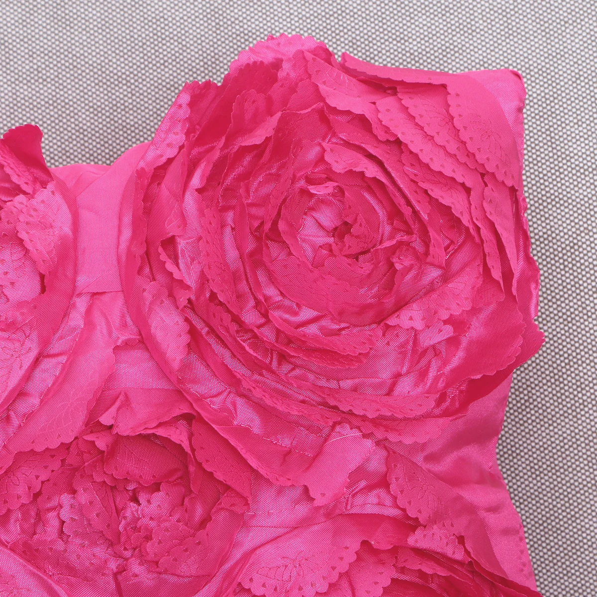 

3D Rose Embroidered Square Throw Pillow Cushion Case Red Cover Hidden Zipper Sofa Bed Car Decor Throw Pillow Case