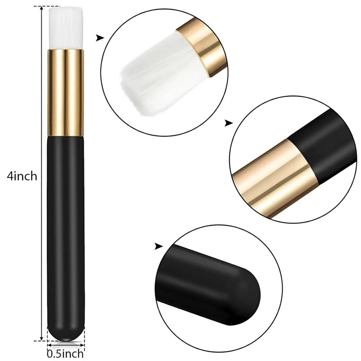 618 Mega Sale 50 Pieces Lash Brushes for Cleaning Lash Shampoo Brushes for Eyelash with Container Blackhead Removing