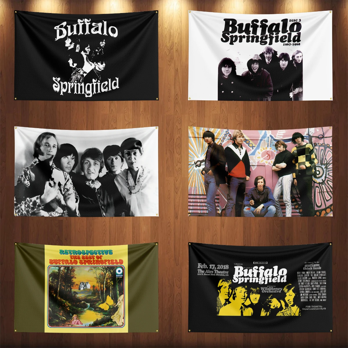 

3x5 Ft Heavy Rock Band B-Buffalo Springfields Flag Polyester Digital Printing Banner for Bedroom Wall Art Tapestry Decoration