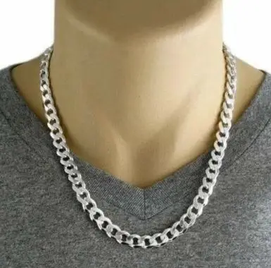 Wholesale 925 Silver Sterling Chains Men Necklace 75 Grams Solid Sterling Silver Chain Necklace