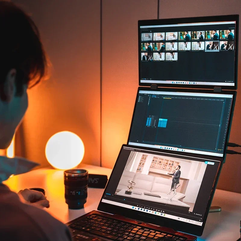 

Лидер продаж: 15,6-дюймовый портативный сенсорный монитор с двумя экранами для ноутбуков, Full HD дисплей, в наличии