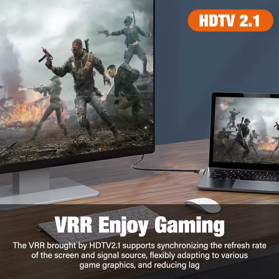 8K HDMI-Compatible 2.1 Cable 1m-10m Long Video Cord For TV PS5 Xbox Series Switch Projectors HDR HDCP eARC 8K@60HZ 4K@120HZ Wire