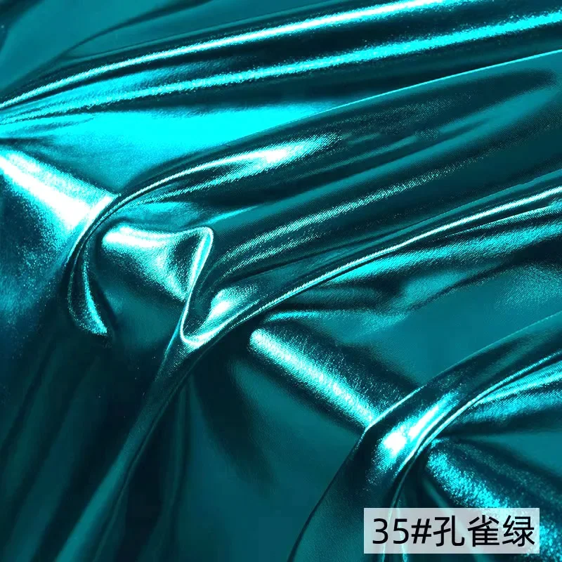 فاخر الذهب والفضة دنة نسيج متماسكة عالية تمتد كامل احباط لامعة المواد Dancewear المرحلة زي DIY بها بنفسك ملابس الموضة