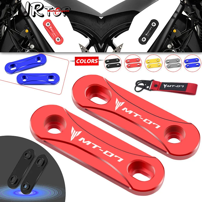 

mt07 Keyring For MT-07 MT07 FZ-07 2014-2023 Motorcycle CNC Front Axle Coper Plate Decorative Cover Fender Coper Protective Cap