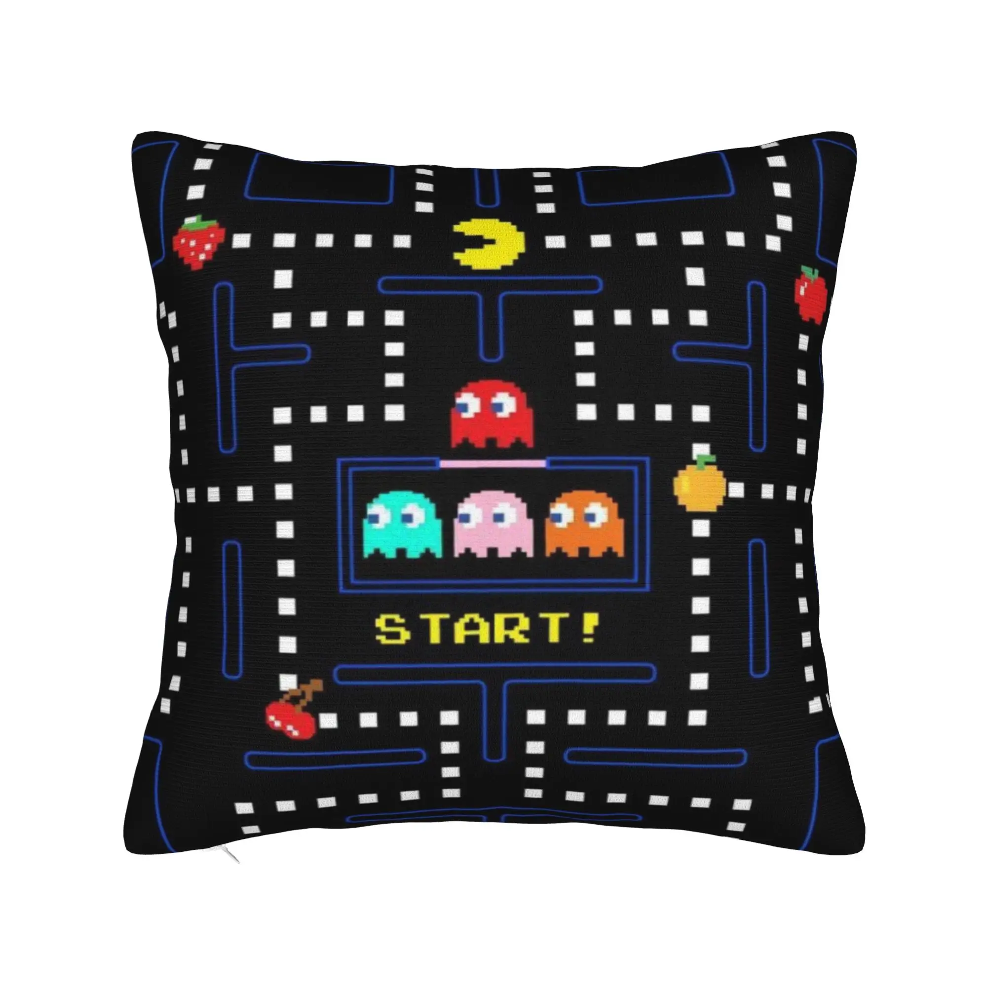 Pac-Man Pillow Case  Retro Trendy Pillow Cover Custom Pillowcases For Sofa Home Decor