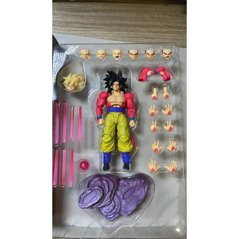 デーモニカルフィット 6インチ 1/6 ドラゴンボールZ SHF 超サイヤ人4 GT SSJ4 野生の力 孫悟空 アニメアクションフィギュア モデル玩具