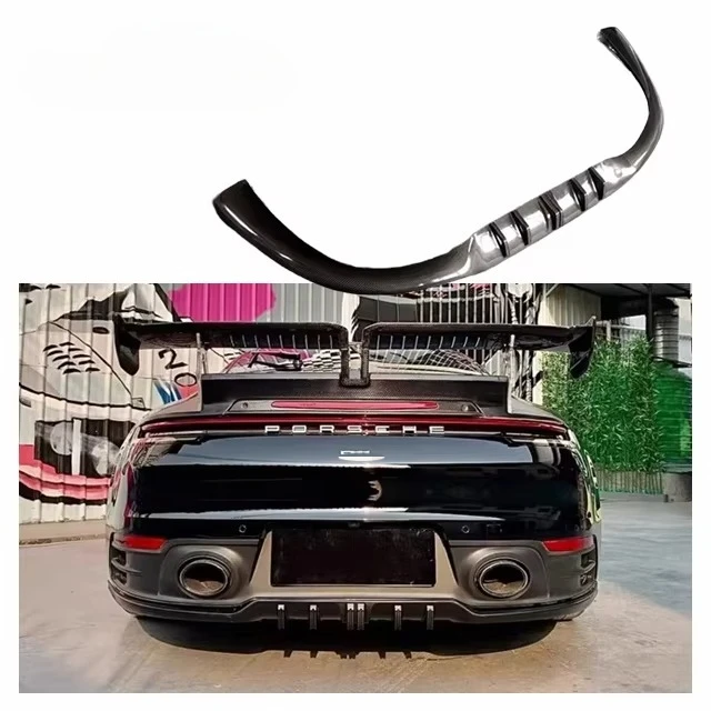 

For Porsche Carrera 911 992 Upgrade Techart Carbon Fiber Diffuser Body Kit 992 Techart Rear Diffuser