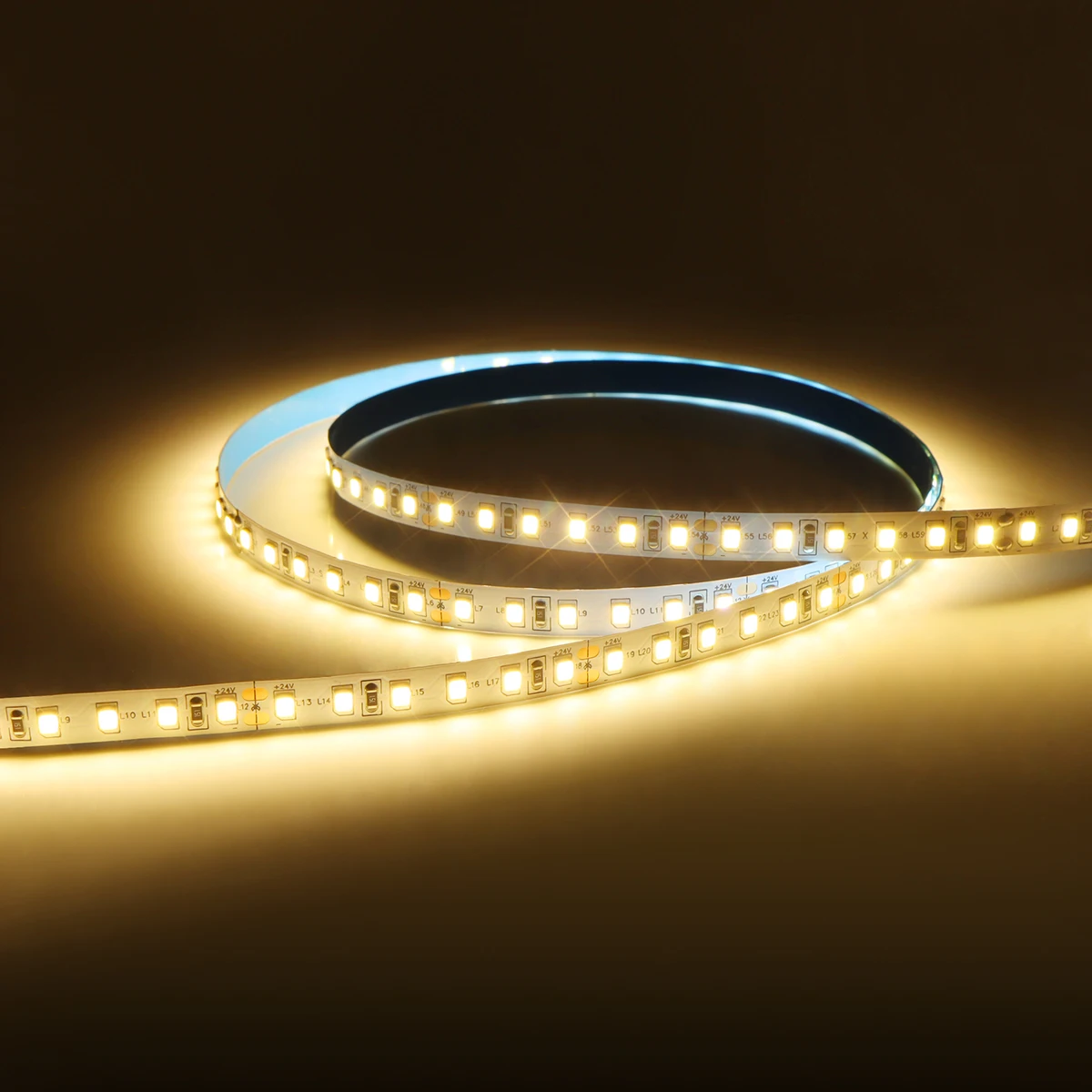 SMD2835 High Bright LED Strip Light 5M 10M DC12V 24V 120LEDs/M Double Layer Copper FPCB Diode Tape For Cabinet TV Backlight Deco