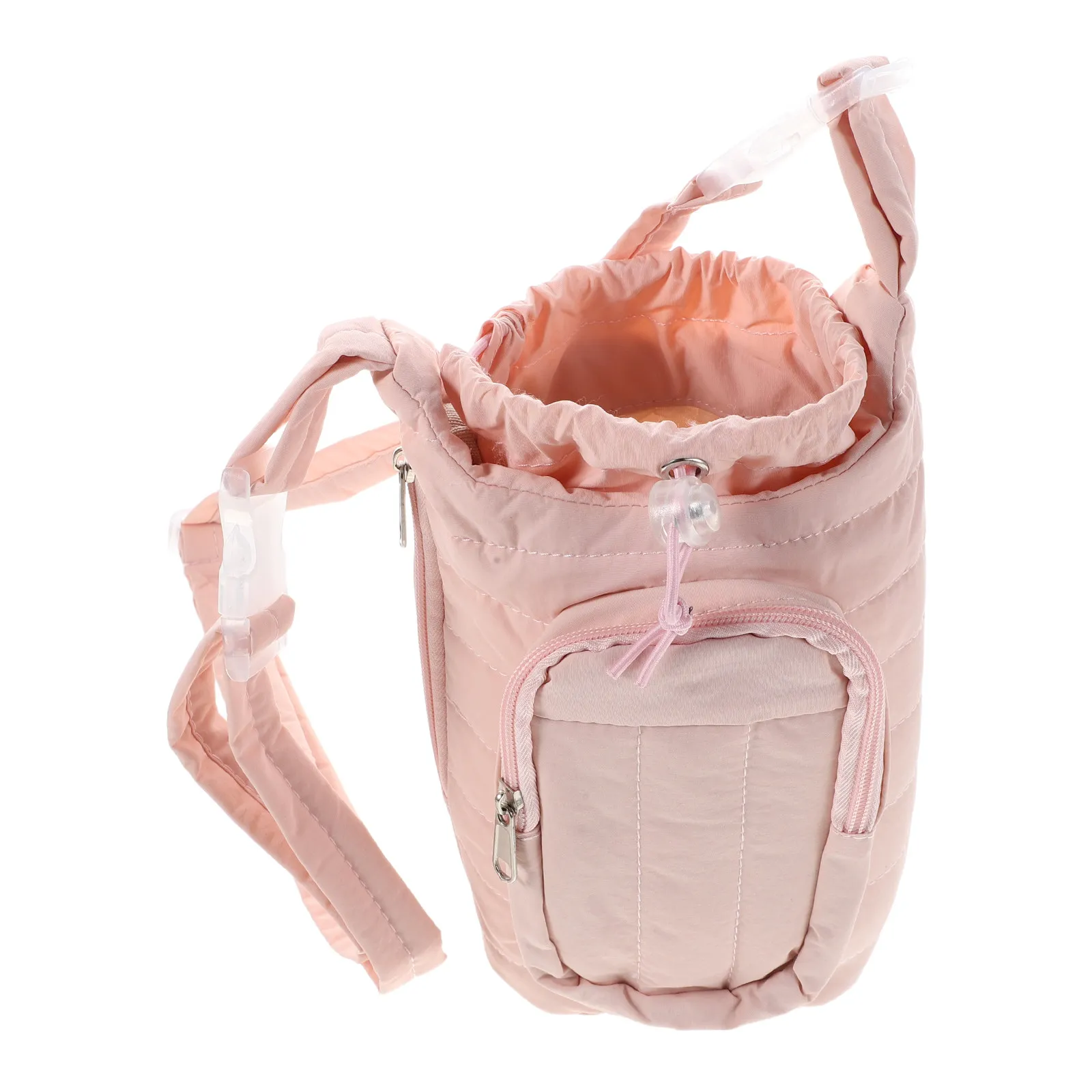 

Large Capacity Insulated Water Bottle Carrier Sleeve Stylish Crossbody Cup Holder Bag For Hiking Camping Travel Outdoor