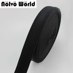 10Yards 32mm 1-1/4 inch wide 1.9mm thick 100% COTTON canvas webbing tape Black shoulder bag handle sewing webbing straps