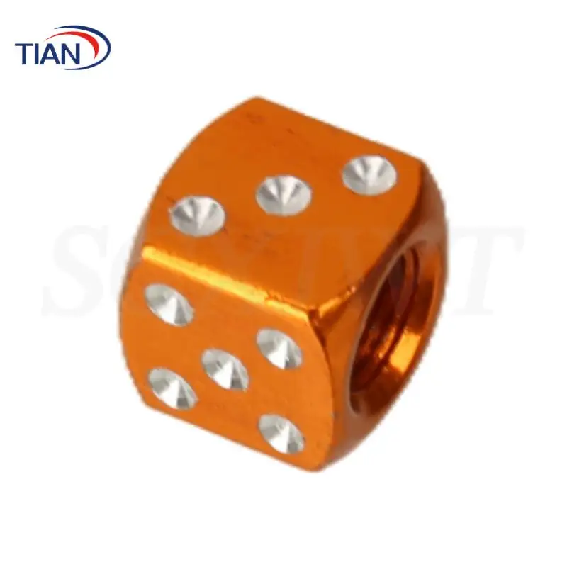 Scooter ATV 12mm Aluminum Dice Valve Caps - Perfect For Motorcycle Go-Kart & All Tiress! Rust-Proof & Chic tyreskart general