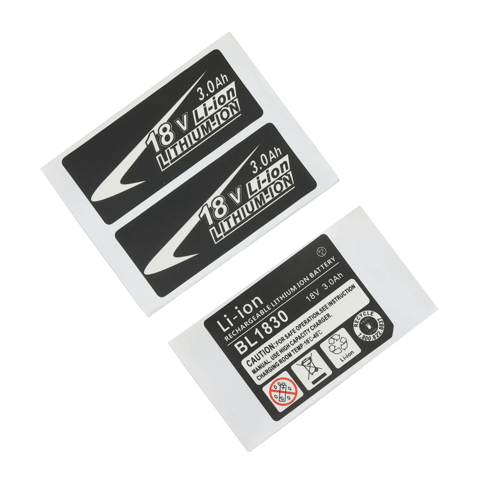Trending Now 10 Sets of BL1830 Label Lithium Ion Battery 18V 3.0Ah Sticker Label Suitable for Makita 18V Battery Logo