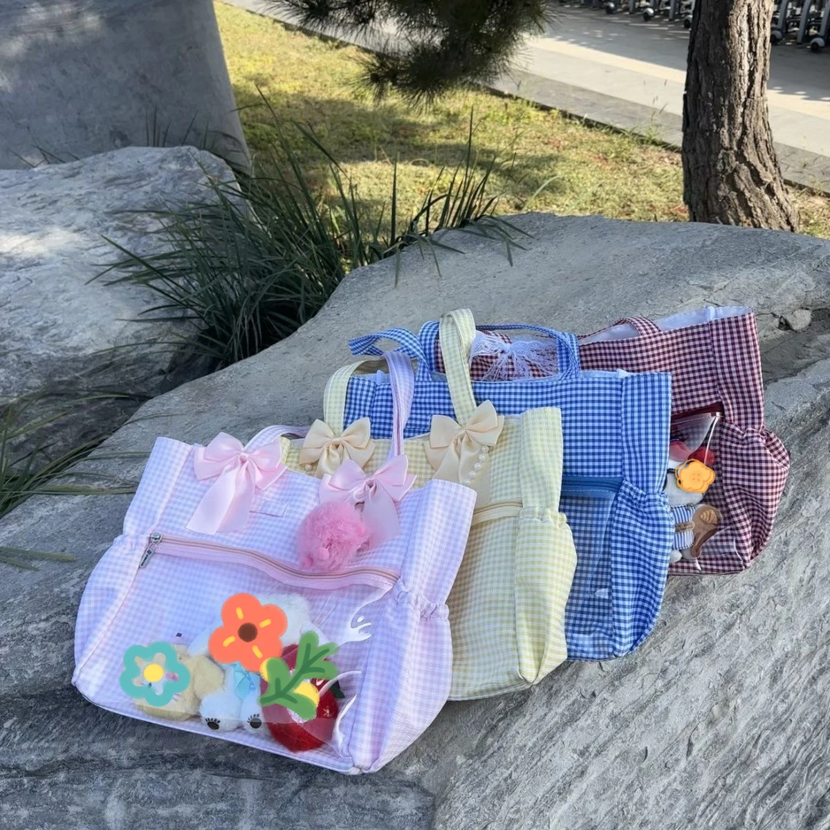 Women Sweet Trendy Transparent Ita Bags Japanese Preppy Style Shoulder Crossbody Bag Fashion Kawaii JK Versatile Display Handbag