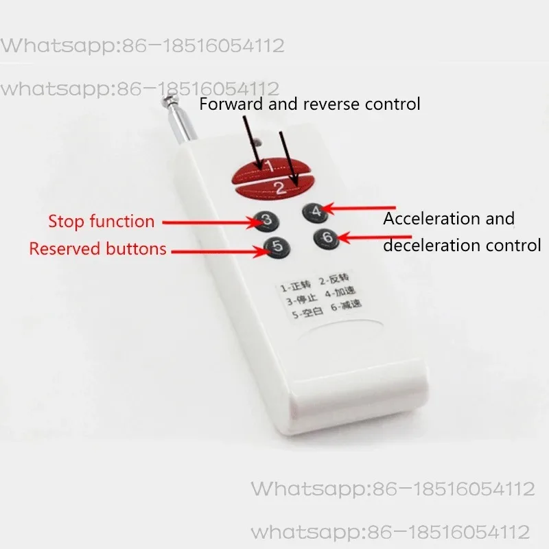 12V-30V wireless remote control motor speed control board DC motor speed controller 200W forward and reverse control switch