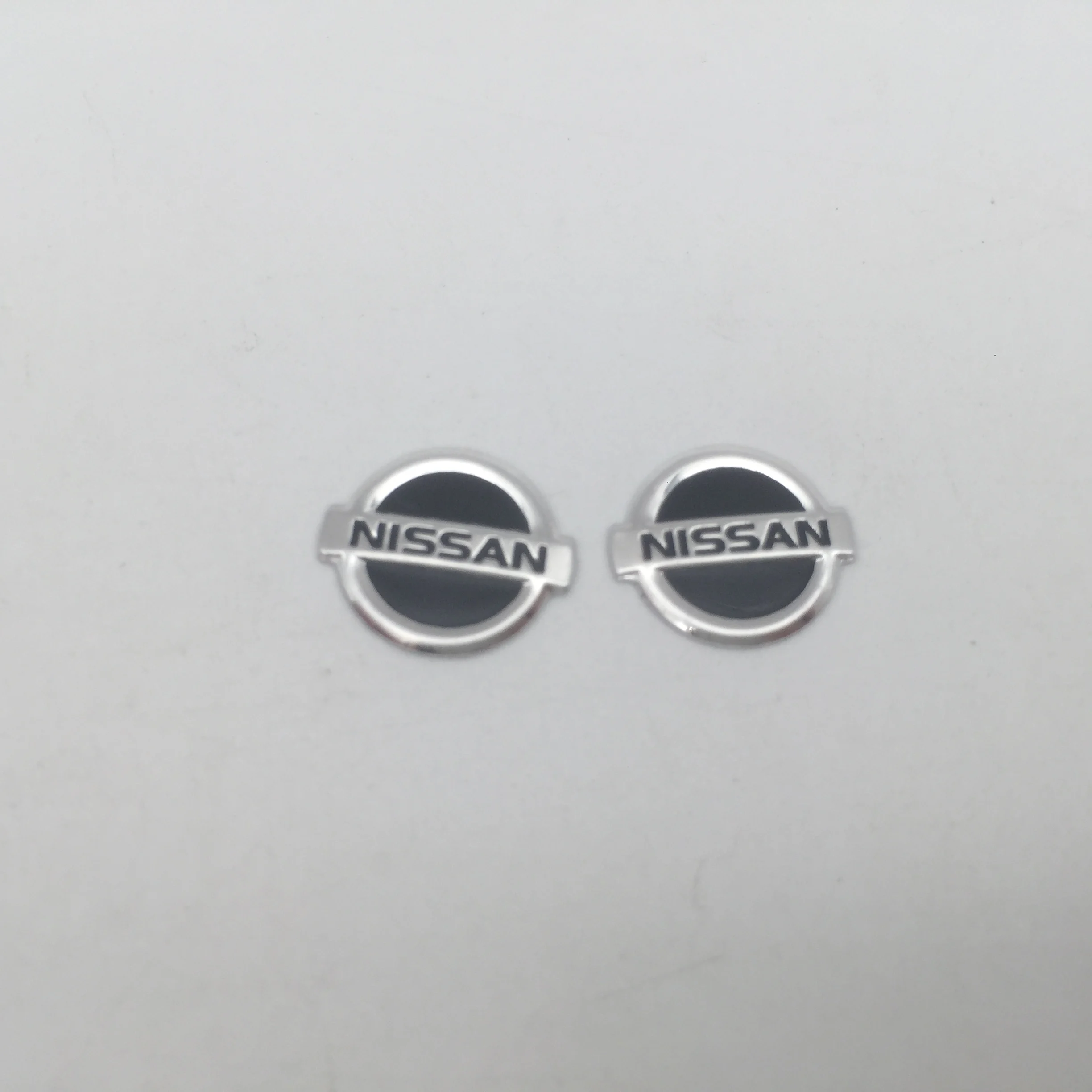 2pcs 5pcs 10pcs 14mm 13mm 3D car key fob case Badge button Badge logo straight folding remote Keychain Replacement Sticker view 4