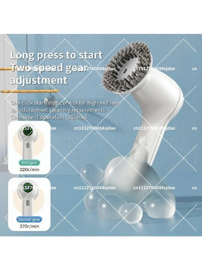 Handheld Electric Cleaning Brush, Multi-functional Kitchen Dish Brush, Pot Brush and Bath Brush, Compact Home Tool, Durable view 4