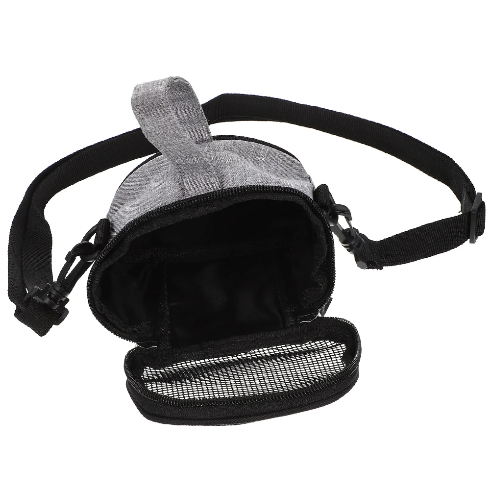 

s Pet Travel Bag Grey Medium Oxford Material Guinea Pig Bunny Carrier Portable Breathable Outdoor Use Long Lasting Zipper Design