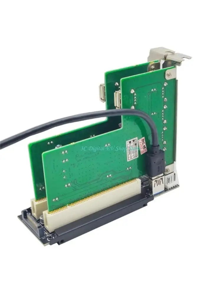 

E74D Карта адаптера PCI-Express — PCI Карта расширения PCIe — двойной слот PCI USB