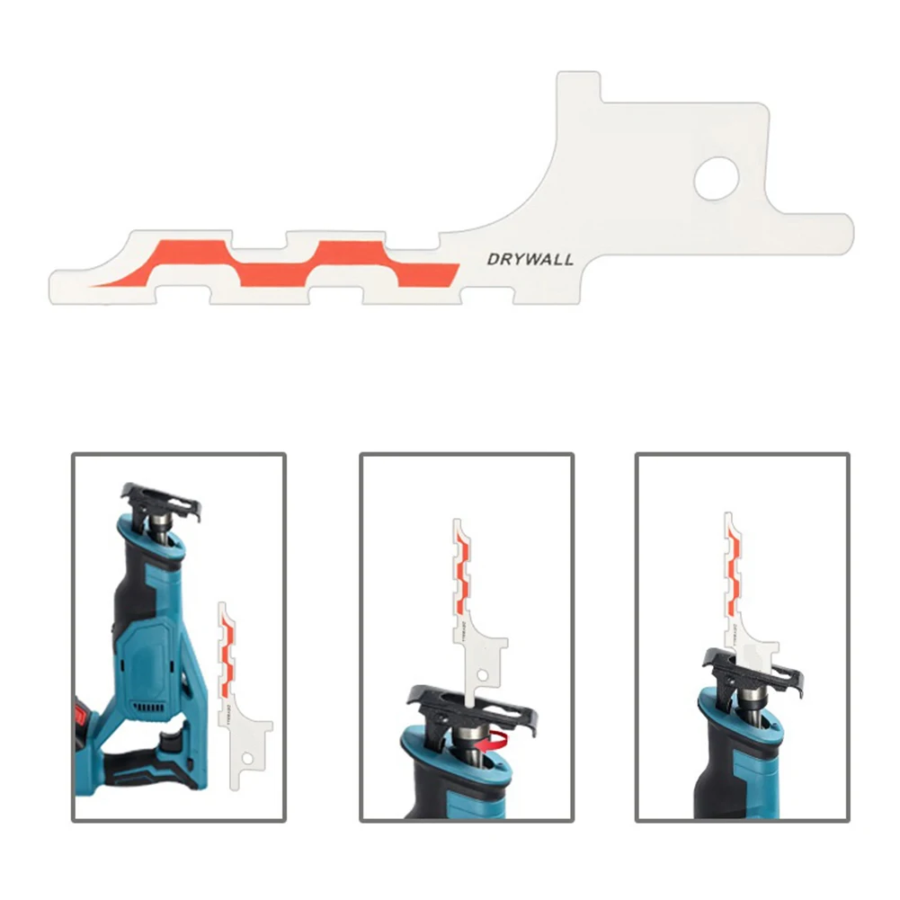 1pc Reciprocating Saw Blades For Plasterboard 86 Type Wire Box Hole Opening Cutting 63x6mm SK5 Steel Power Tool Blades