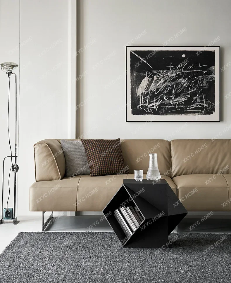 L Polyhedral corner few North American black walnut art sofa edge few solid wood simple mobile coffee table